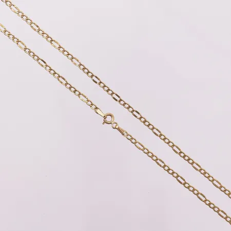 Halskjede figaro, lengde 51 cm, bredde 2,6 mm, 18K Vekt: 2,3 g Kontakt Lånekontoret for frakt