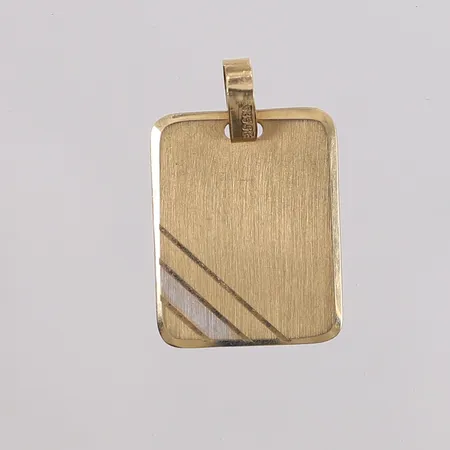 Anheng, to-farget, 23x15mm, 14K Vekt: 2,4 g Kontakt Lånekontoret for frakt
