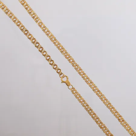 Halssmykke, lengde 41cm, bredde 1,4mm, 18K Vekt: 44,2 g Kontakt Lånekontoret for frakt