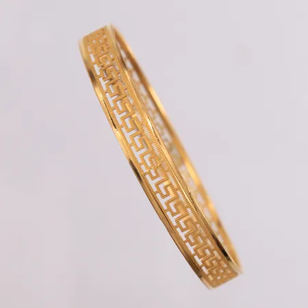 Armring, ø63mm, bredde 8,5mm, 21K Vekt: 9,6 g Kontakt Lånekontoret for frakt