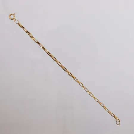 Armbånd, hult, lengde 20cm, bredde 1,9- 3,2mm, bulkete mønster, 18K Vekt: 3,4 g Kontakt Lånekontoret for frakt