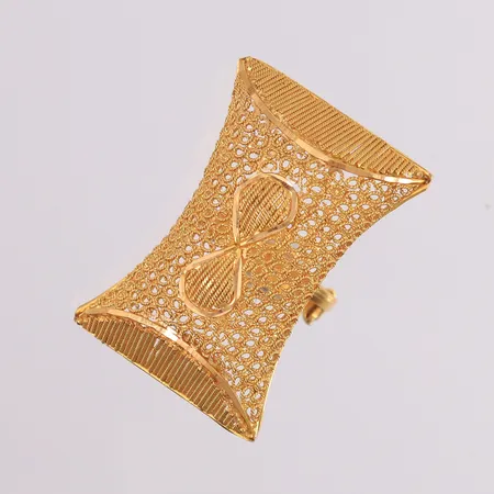 Ring, justerbar, 38x28mm, 21K Vekt: 11,4 g Kontakt Lånekontoret for frakt
