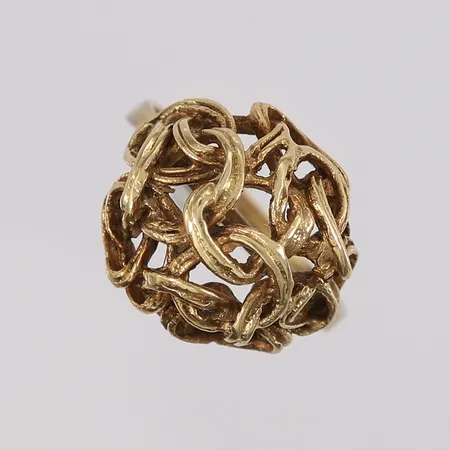Ring, Thune, ø18,5mm, bredde 1,5- 16,2mm, 14K Vekt: 6,5 g Kontakt Lånekontoret for frakt