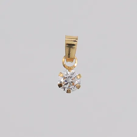 Anheng med blank sten, 10x4mm, 18K, bruttovekt 0,2g Vekt: 0 g Kontakt Lånekontoret for frakt
