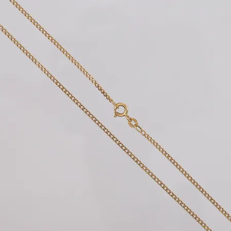 Kjede Panser, lengde 47,5cm, bredde 2mm, 18K Vekt: 6 g Kontakt Lånekontoret for frakt