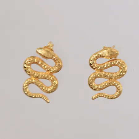 Ett par øredobber, 15x10mm, 18K Vekt: 0,6 g Kontakt Lånekontoret for frakt