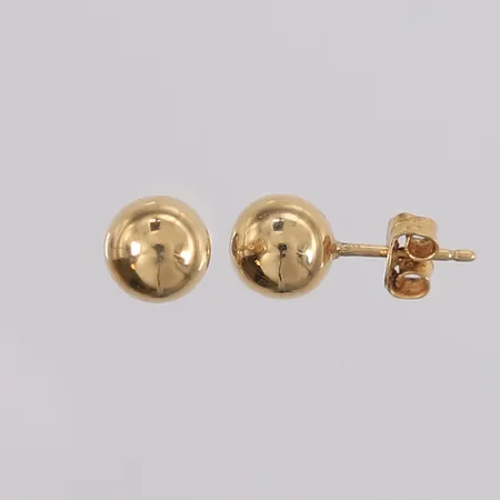 Ett par øredobber, ø6mm, 14K Vekt: 0,6 g Kontakt Lånekontoret for frakt