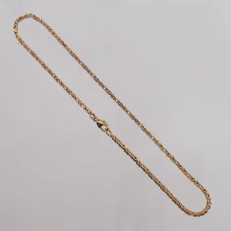 Armbånd Konge, lengde 26cm, bredde 1,8mm, 14K Vekt: 5,7 g Kontakt Lånekontoret for frakt