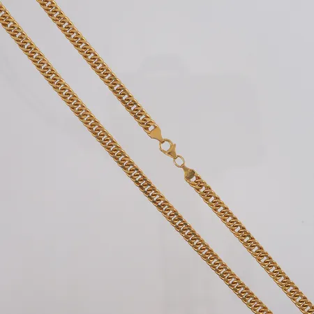 Kjede Panser, lengde 65cm, bredde 5,8mm, 22K Vekt: 30,9 g Kontakt Lånekontoret for frakt