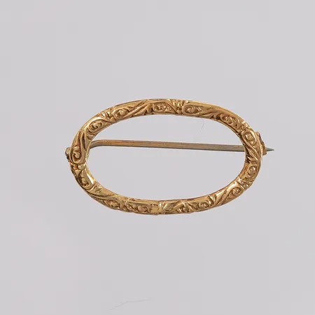 Brosje, 25x17mm, 14K Vekt: 1,1 g Kontakt Lånekontoret for frakt