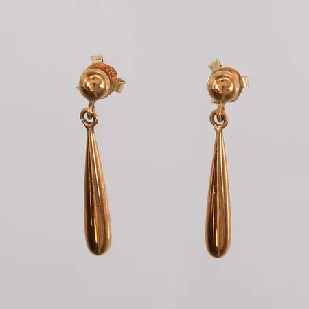 Ett par øredobber, 25x4mm, 14K Vekt: 1,5 g Kontakt Lånekontoret for frakt