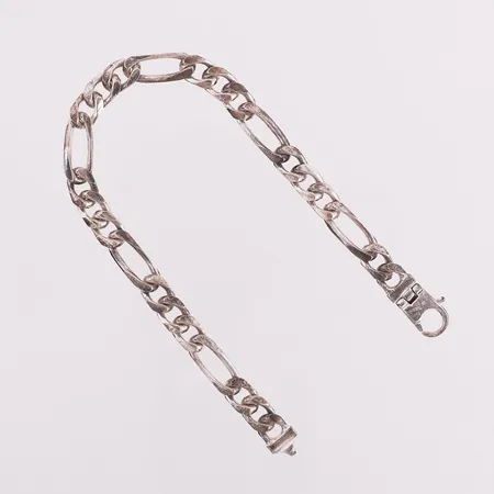 Armbånd figaro, lengde 23 cm, bredde 7,2 mm, 925S Vekt: 23,8 g Kontakt Lånekontoret for frakt