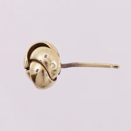 Øredobb, lengde 19,4 mm, bredde 9,3 mm, mangler stopper, bulket, mangler stempel, 14K Vekt: 0,9 g Kontakt Lånekontoret for frakt