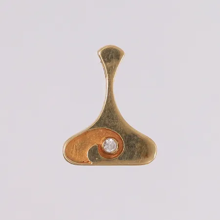 Anheng med syntetisk spinell, 19x15mm, 14K Vekt: 1,5 g Kontakt Lånekontoret for frakt