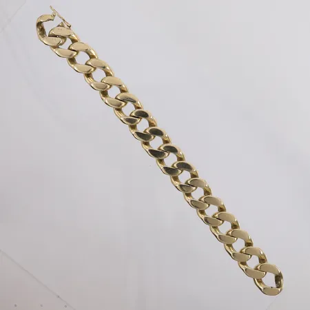 Armbånd Panser, lengde 22,5cm, bredde 17,2mm, 14K Vekt: 178,4 g Kontakt Lånekontoret for frakt