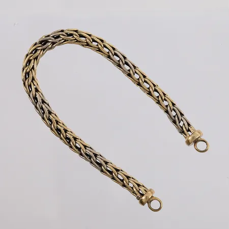 Armbånd, lengde 20cm, bredde 6mm, lås mangler, 14K Vekt: 16,6 g Kontakt Lånekontoret for frakt
