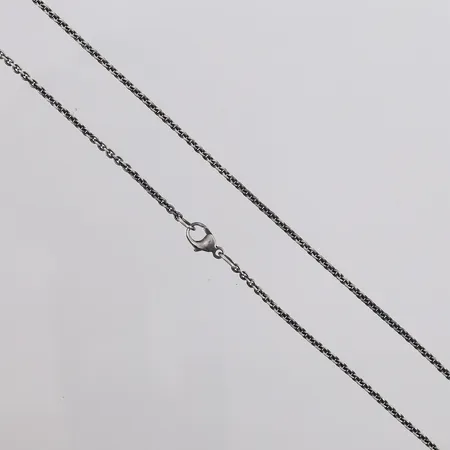 Kjede Erte, lengde 60cm, bredde 1,5mm, 925S Vekt: 7,8 g Kontakt Lånekontoret for frakt