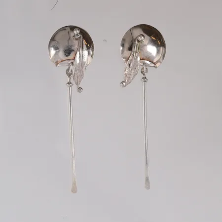 Ett par øredobber, 69x20mm, 925S Vekt: 7,9 g Kontakt Lånekontoret for frakt
