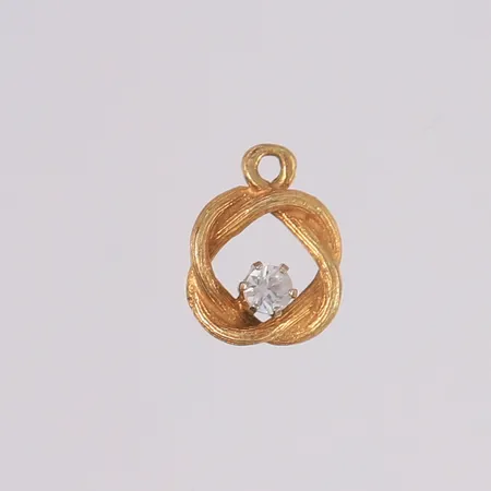 Anheng med syntetisk spinell, 13x10mm, 14K Vekt: 1 g Kontakt Lånekontoret for frakt