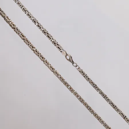 Kjede Konge, lengde 65cm, bredde 4,1mm, 925S Vekt: 57,7 g Kontakt Lånekontoret for frakt