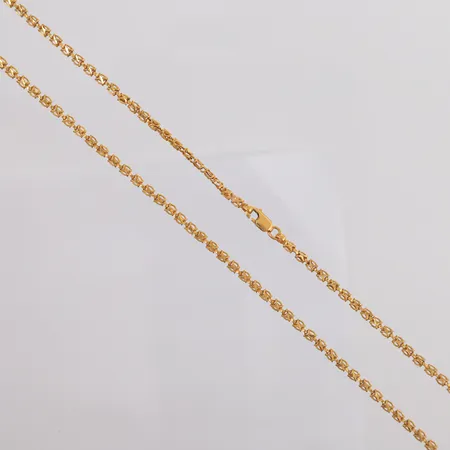 Kjede, lengde 42,5cm, bredde 2,6mm, 22K Vekt: 8,1 g Kontakt Lånekontoret for frakt