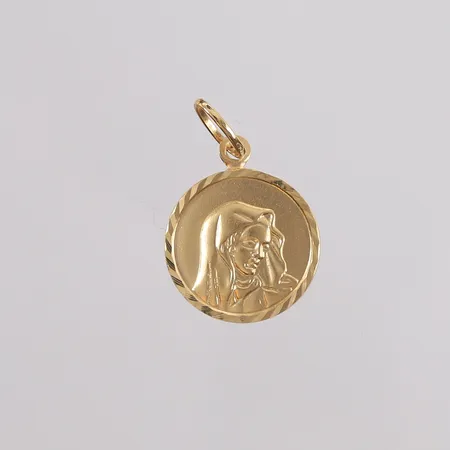 Anheng stjernetegn "Jomfruen", ø17mm, 18K Vekt: 1 g Kontakt Lånekontoret for frakt