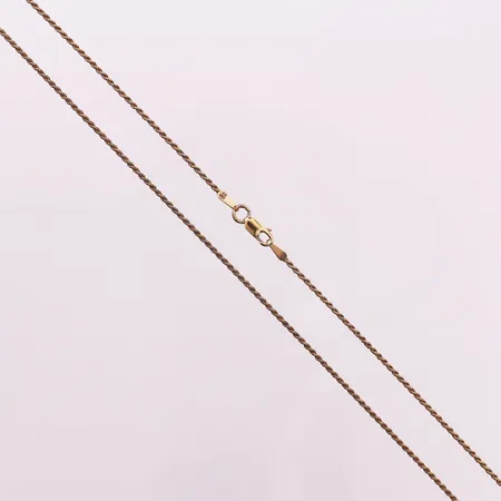 Halskjede cordell, lengde 45,6 cm, bredde 1,2 mm, 14K Vekt: 3,1 g Kontakt Lånekontoret for frakt