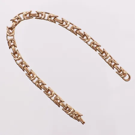 Armbånd dronning, lengde 15 cm, bredde 4,2 mm, mangler lås og stempel, 18K Vekt: 15,6 g Kontakt Lånekontoret for frakt