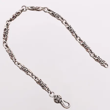 Armbånd, lengde 25,3 cm, bredde 5 mm, 925S Vekt: 29,6 g Kontakt Lånekontoret for frakt