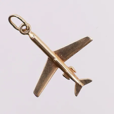 Anheng fly, lengde 27 mm, bredde 2,5 - 20,5 mm, mangler stempel, 14K Vekt: 1,2 g Kontakt Lånekontoret for frakt
