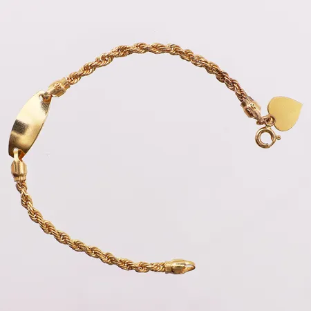 Armbånd cordell, lengde 14,5 cm, bredde 2,5 - 6,6 mm, 21K Vekt: 3,1 g Kontakt Lånekontoret for frakt