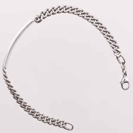 Armbånd, lengde 19 cm, bredde 5,2 mm, 925S Vekt: 14,5 g Kontakt Lånekontoret for frakt