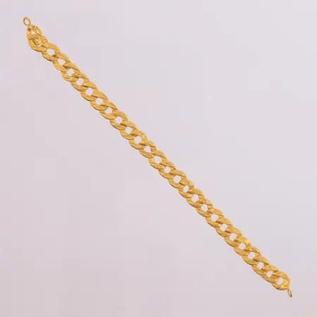 Armbånd uten lås thai-gull, bredde 6,2 mm, 14 cm, 23K. Vekt: 3,4 g Kontakt Lånekontoret for frakt