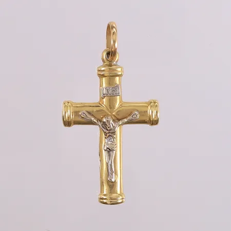 Anheng, 4,5 x 2,5 cm, 14K. Vekt: 4,2 g Kontakt Lånekontoret for frakt