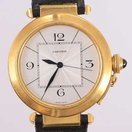 Cartier Pasha de Cartier, ref 91733CE, 41mm, safir krone, automatisk, følger med boks (slitt), 18K Vekt: 0 g Kontakt Lånekontoret for frakt
