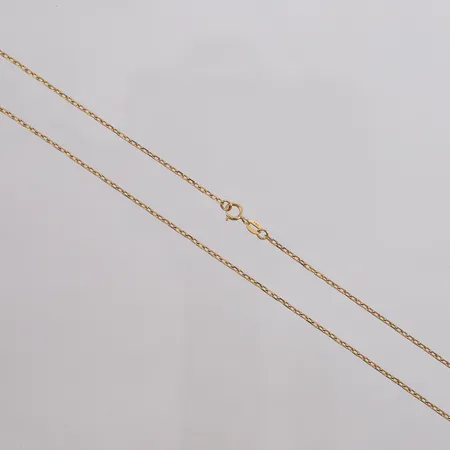 Kjede Anker, lengde 50cm, bredde 1,1mm, stemplet, 18K Vekt: 4,1 g Kontakt Lånekontoret for frakt