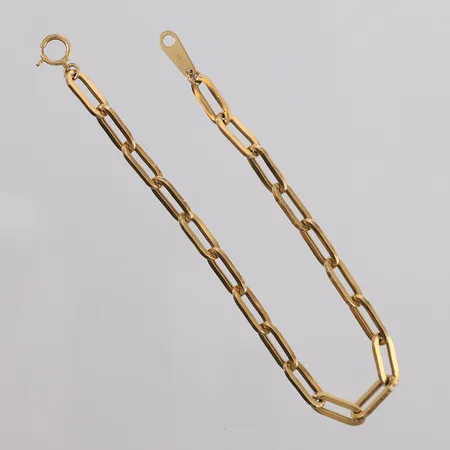 Armbånd, lengde ca 17,5cm, bredde ca 4mm, 18K gull. Vekt: 3,6 g Kontakt Lånekontoret for frakt