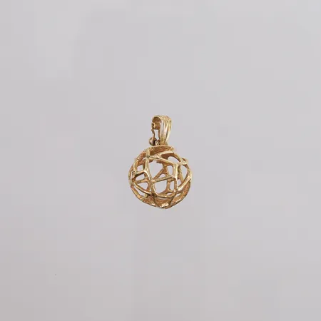 Anheng kule, ø18mm, stemplet, 14K Vekt: 4,4 g Kontakt Lånekontoret for frakt