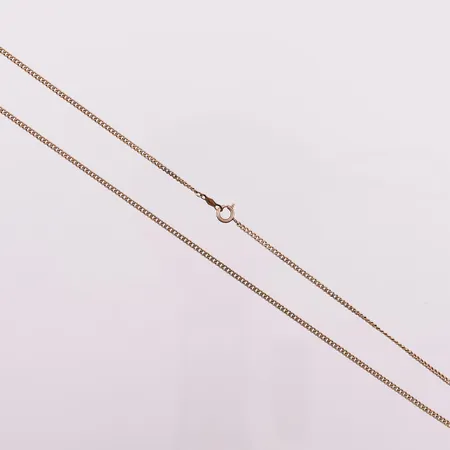 Halskjede panser, lengde 46 cm, bredde 1,6 mm, 14K Vekt: 3,4 g Kontakt Lånekontoret for frakt