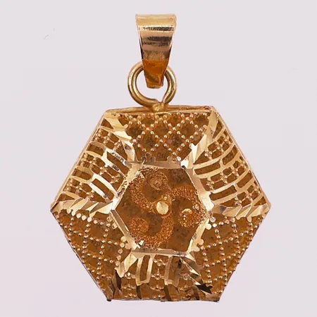 Anheng, 20 x 22 mm, bredde 5,3 mm, 21K Vekt: 2,1 g Kontakt Lånekontoret for frakt