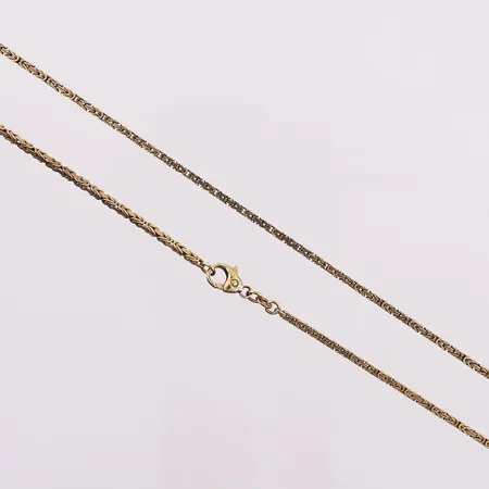 Halskjede konge, lengde 70,5 cm, bredde 1,8 mm, 14K Vekt: 17,2 g Kontakt Lånekontoret for frakt