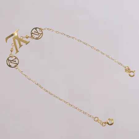 Armbånd med blank sten, lengde 21cm, bredde 1,5- 13,8mm, ikke ekte merkevare, 18K Vekt: 2,5 g Kontakt Lånekontoret for frakt