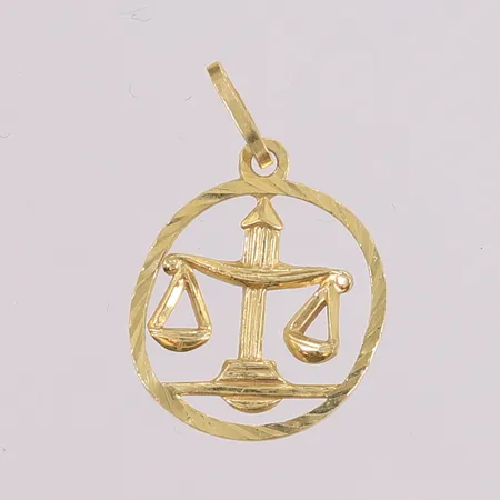 Anheng vekten, ca ø15mm, ujevn, 14K gull. Vekt: 0,9 g Kontakt Lånekontoret for frakt