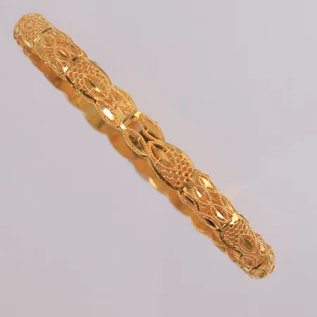 Armring, ø68mm, bredde 7,2mm, 21K Vekt: 11,4 g Kontakt Lånekontoret for frakt