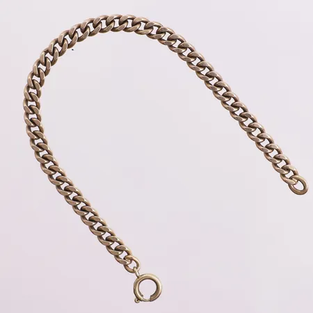 Armbånd Panser, lengde 14 cm, bredde 4 mm, 14K Vekt: 7,7 g Kontakt Lånekontoret for frakt