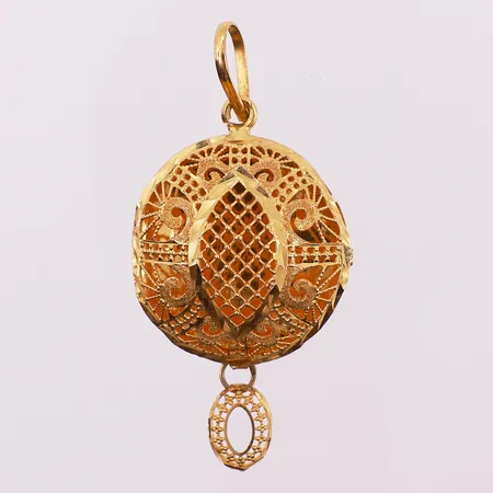 Anheng, lengde 5,1 cm, bredde 10,7 mm, 21K Vekt: 5,2 g Kontakt Lånekontoret for frakt