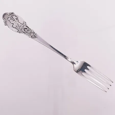 Gaffel "Nils og Blåmann", lengde 17cm, 830S Vekt: 23,8 g Kontakt Lånekontoret for frakt