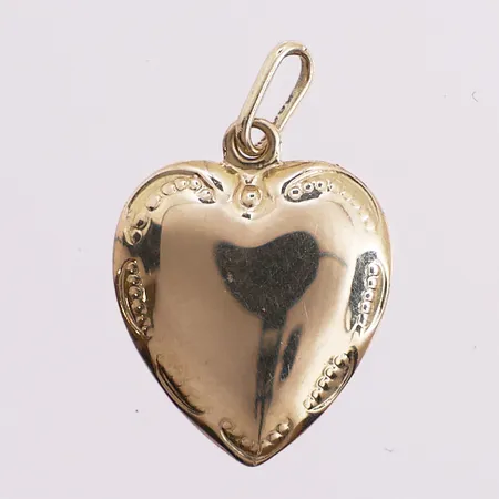 Anheng hjerte, lengde 19,6 mm, bredde 3,3 mm, 14K Vekt: 0,8 g Kontakt Lånekontoret for frakt