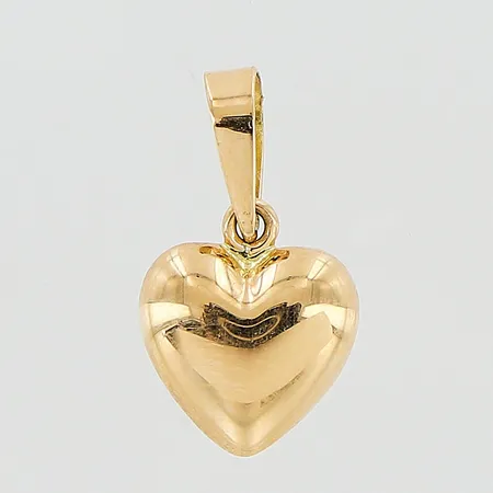 Hänge, 16mm, hjärta, 18K Vikt: 0,6 g