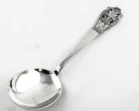 Serveringssked silver,  norge, modell Diplomat, längd 20 cm, vikt cac 60,4 gram